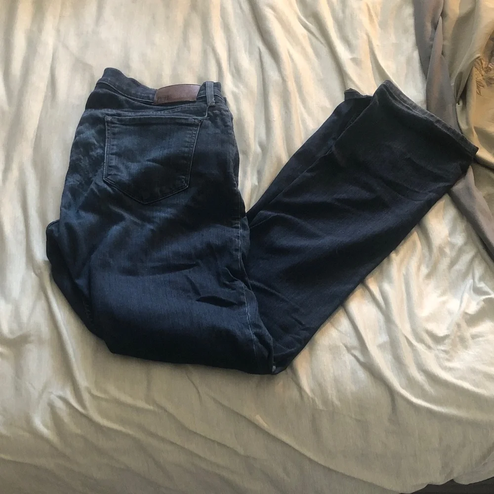 PAIGE Men's Slim Straight Jeans - Dark Blue